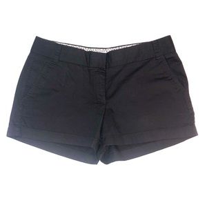 J crew black 3 in chino shorts